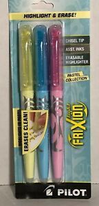 Pilot FriXion - Light Pastel Erasable Highlighters - Chisel Tip - 3-Pack 46542