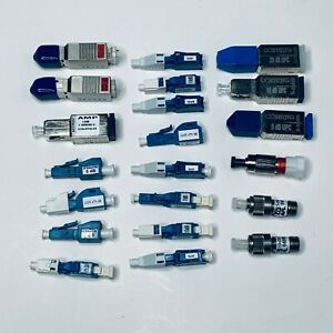 Lot of 21 Fiber Optic Attenuators SC LC FC