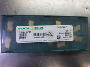 Tool Flo Carbide Inserts QTY10 FLT-3L GP3R (LOC2314)