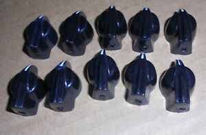 Lot of 10  6mm shaft Brass insert pointer knobs