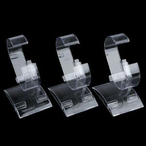 20pcs Transparent Plastic Watch Holder C Ring Watch Holder Watch Display