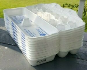 Lot Of 10 Styrofoam Egg Cartons, Holds 1 dozen eggs, Dutch Farms