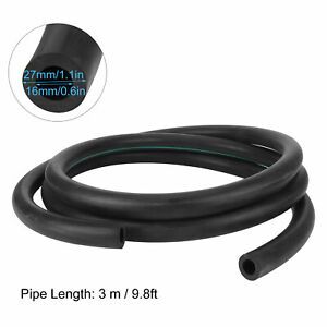 G3/8 Milk Hose Flexible Black Rubber Milking Machine Tube Pipe Access Household