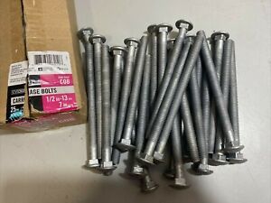 Everbilt Carriage Bolt Galvanized 1/2 in.-13 x 7 in. (25-Pack)