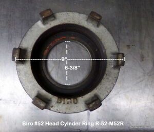 Biro #52 Head Ring R52-M52R 9&#034; Across 6-3/8&#034; ID