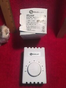 NEW IN BOX OUELLET OTL102F Electric Heat Thermostat in White