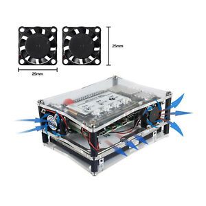 SunFounder NAS Kit for Raspberry Pi 4B/3B/3B+/2B/B+ w/ Dual Fan