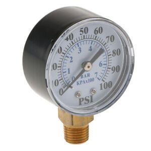 0-200psi/0-14bar Pneumatic &amp; Hydraulic All Purpose Pressure Gauge Meter