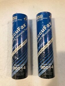2 Roll AccuFax Thermal Facsimile Paper 8 1/2” X 98.4’ Code 00014 brand new