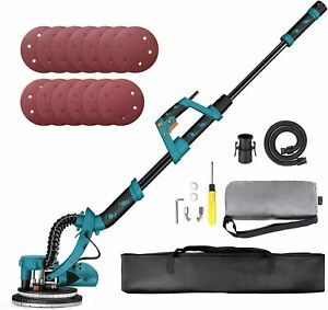 Drywall Sander 800W  Electric Adjustable Telescopic Handle Sanding Pad LED Light