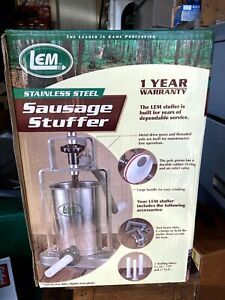 LEM Stainless Steel 5 Pound Capacity Sausage Stuffer Processing Unit FAST SHIP