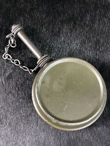 Vintage Disc Thumb Oiler Oil Can Chain Screw Cap Machine Industrial Military EXC