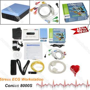 CONTEC Wireless Stress ECG EKG PC SystemS,free Analysis Software CONTEC8000S