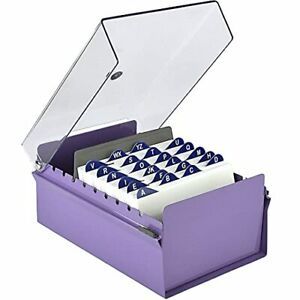 Acrimet 4 x 6 Card File Holder Organizer Metal Base Heavy Duty AZ Index Cards...