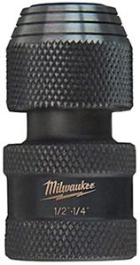 MILWAUKEE&#039;S 48-03-4410 Shockwave 1/2-Inch Square by 1/4-Inch Hex Adapter