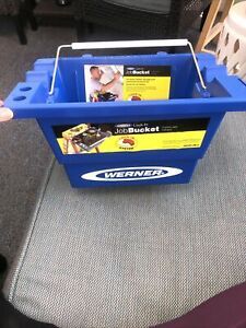 Werner Lock-In Job Bucket for Use with Ladders 25 lb Capacity  New Old Stock