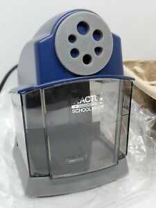 X-Acto School Pro Classroom Electric Pencil Sharpener Blue/Gray 1670.Description