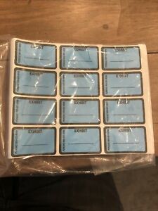 Pengad EXHIBIT Labels Stickers Blue 492 per pack