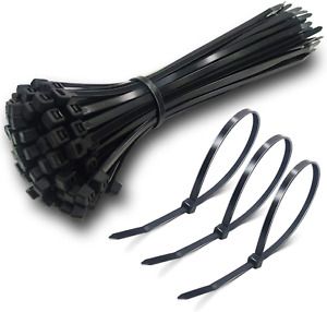100PCS Cable Zip Ties Heavy Duty 10 Inch, Premium Black Nylon Cable ties
