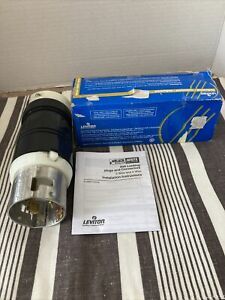Leviton 50A Locking Plug CS6365C 125/250V 3P 4W California Style