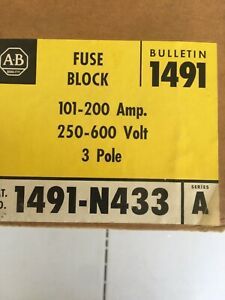 ALLEN BRADLY 1491-N433, 200 Amp Fuse Block