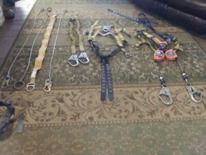 TWO Sala Safety Harness Nano Lok and  Clasps and cables