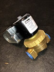 Parker Water Solenoid valve 120V Coil 1/2  NPT  G-23S 73136 Brass Free Shipping
