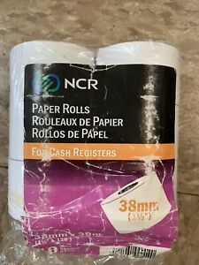 Cash Register Paper Rolls 38mm x 39m (1.5” X 128’) 6 Pack