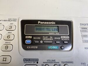 Panasonic KX-FP270 Compact Plain Paper Fax And Copier Office Equipment vintage