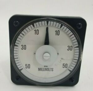 Yokogawa Mod. 103-122-CAXS. 50-0-50 Millivolts Panel Meter. Used