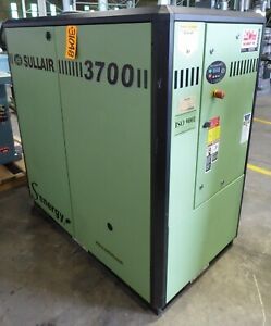 50 HP Sullair Rotary Air Compressor, 125 PSI, 222 CFM, 3300 Run Hours (31048)