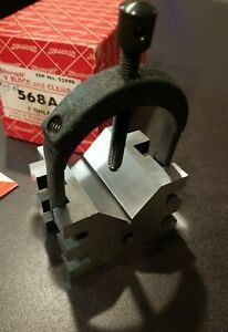 STARRETT 568A V-BLOCK AND CLAMP