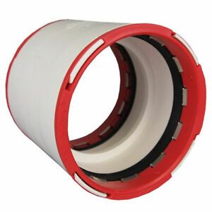 Charlotte Pipe CTT 00100 1000 Connectite Coupling, PVC,2&#034;,White CTT 00100 1000HC