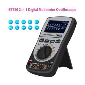 ET826 Digital Oscilloscope Multimeter Auto Range Backlight Current Waveform Tool