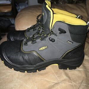 KEEN Utility Logandale waterproof Steel Toe work boots men 10.5D ASTM F2413 NEW