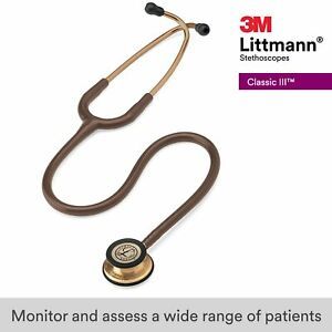 3M Littmann Classic III Monitoring Stethoscope, Black Tube, 27 inch, 5809