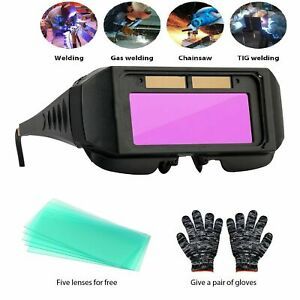 Solar Auto Darkening Welding Glasses Welder Mask Helmet Eyes TIG MIG Goggle US