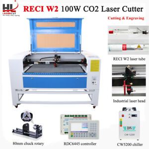 RECI W2 100W 1060Z CO2 Laser Engraver Laser Cutter Auto Focus X/Y Linear Guides