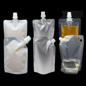 Spout Bag Flat &amp; Stand Up Bags Liquid Doypack Pouch For Wine Juice Oil Beverage