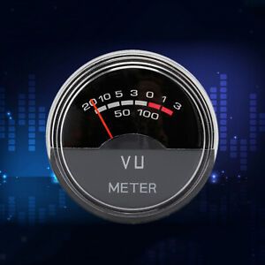 P-40 12-16V Analog Panel VU Meter Pointer Audio Level Meter with Backlight