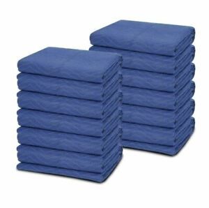 12Pack Moving Blankets 80&#034; x 72&#034; Quilted Shipping Furniture Pad Cushion 65 lb/dz