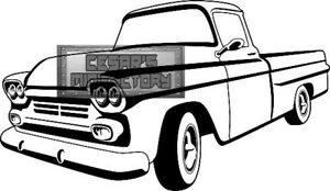 Dodge Truck Clipart-Vector DXF SVG EPS AI PNG Graphic