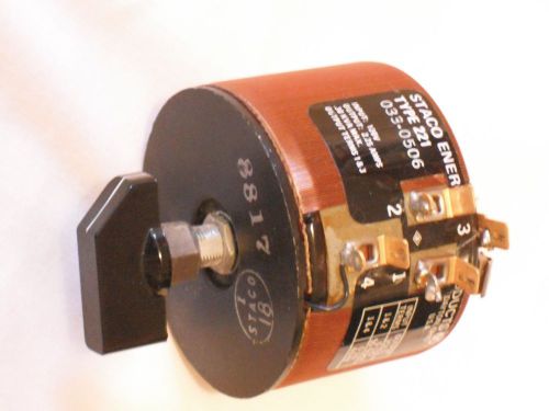 STACO ENERGY PRODUCTS 221 VARIABLE TRANSFORMERS TYPE SERIES 221