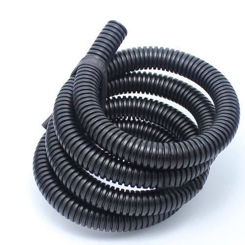 20&#039; feet 1&#034; 25mm width black split loom wire flexible tubing wire conduit hose for sale