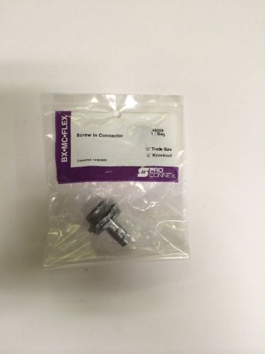 Gampak screw in flex connector 38&#034; bx-mc-flex zink die cast qty. 75 #49009 for sale