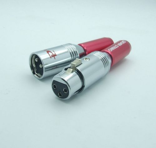 2 Set High quality 3-PIN XLR FEMALE SOCKET plug for Power MIC Microphones
