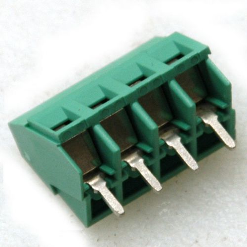 Lot of 50 4-pin pcb screw terminal block connector 12a 300v for sale
