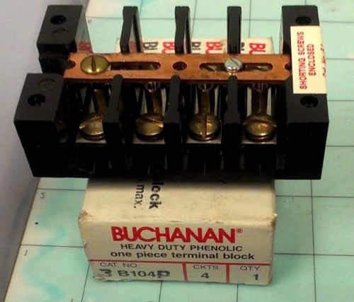 Buchanan B104 Terminal Block 1 Piece 4 Circuits