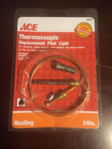 Ace thermocouple replacement pilot light furnace heaters 24&#034; 24 volt #42370 nip for sale