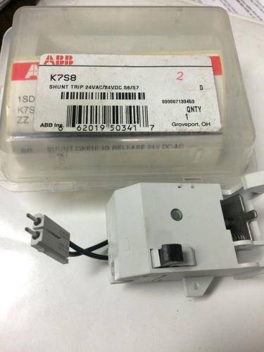Abb k7s8 shunt trip undervoltage release 48 volt dc/ac ul new s6/s7 for sale